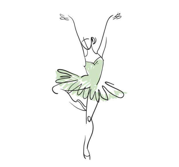 芭蕾舞图片唯美手绘 手绘芭蕾舞女孩图片(5)