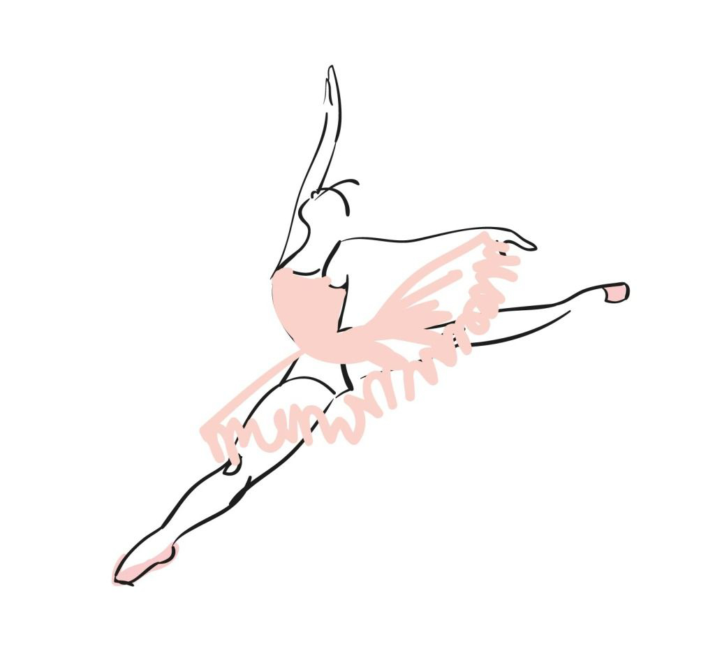 芭蕾舞图片唯美手绘 手绘芭蕾舞女孩图片(7)