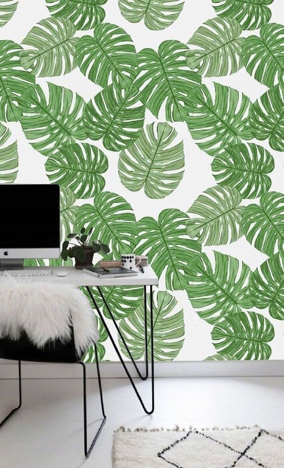 最简单好看的手绘墙画 创意植物手绘墙画