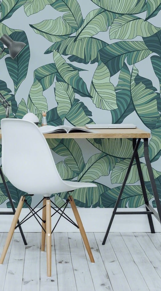 最简单好看的手绘墙画 创意植物手绘墙画