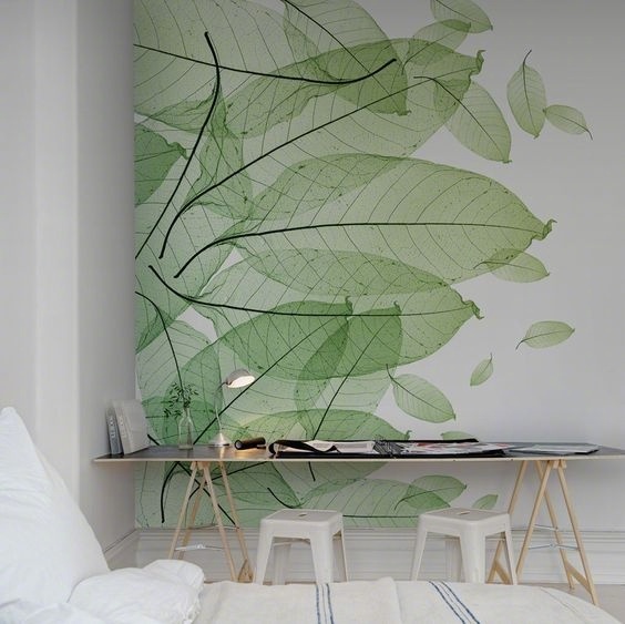 最简单好看的手绘墙画 创意植物手绘墙画(9)
