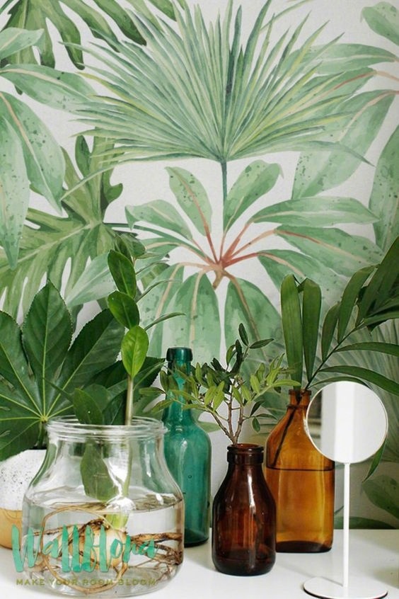 最简单好看的手绘墙画 创意植物手绘墙画(5)