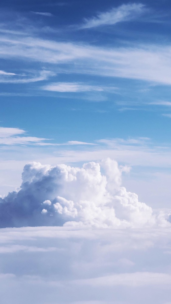 蓝天白云图片 坐望云卷云舒的美感(4)