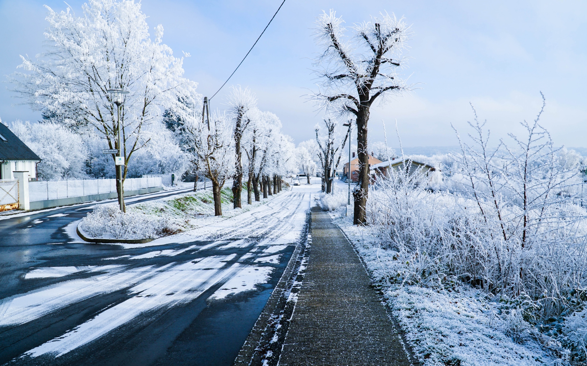 高清风景图片大全 冬季唯美白色雪景高清摄影图片(2)