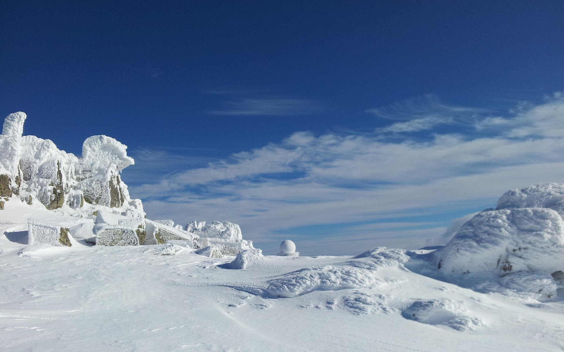 高清风景图片大全 冬季唯美白色雪景高清摄影图片(6)