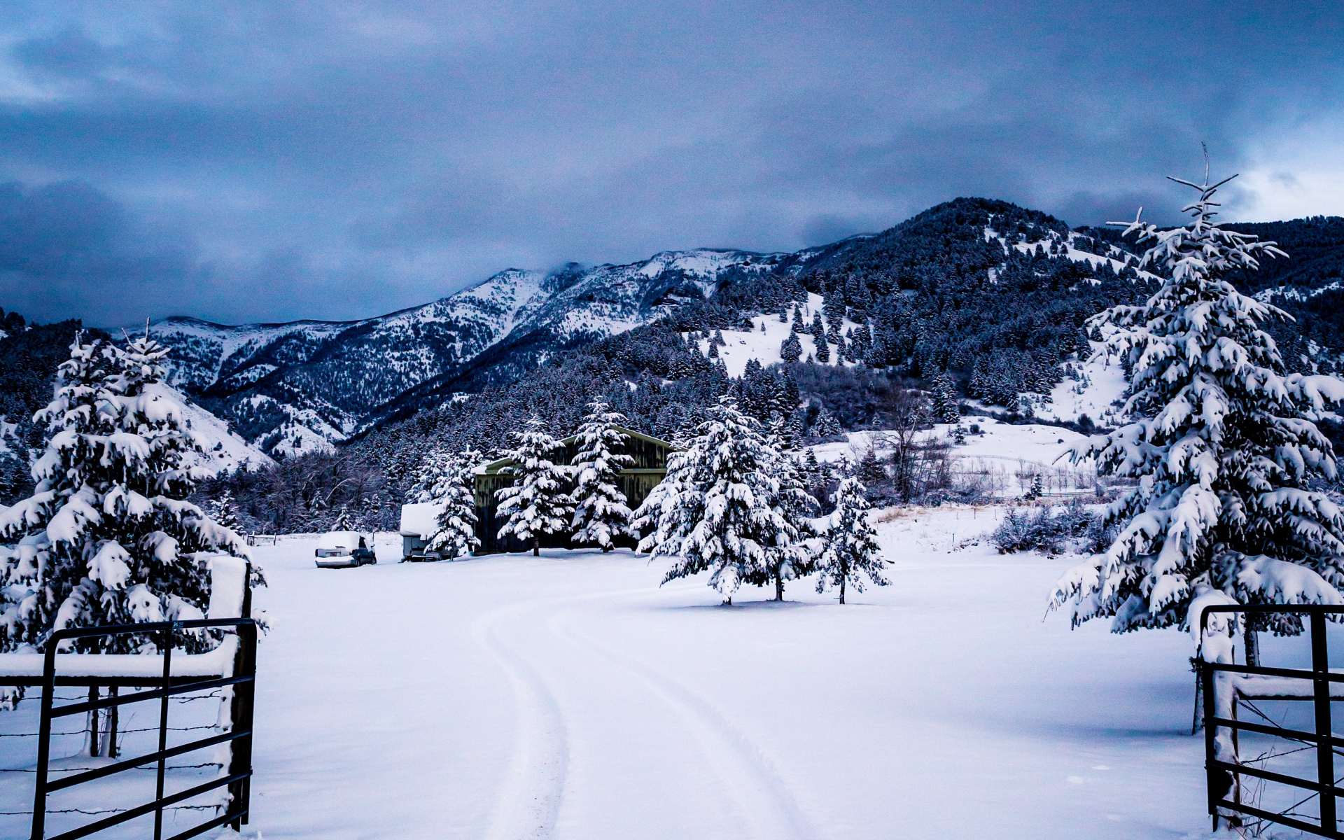 世界优美风景图片 大自然冬季雪景高清图片(8)