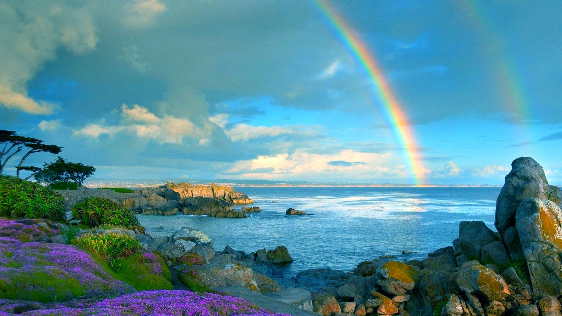 优美高清风景图片 绚丽的彩虹风景图片(5)
