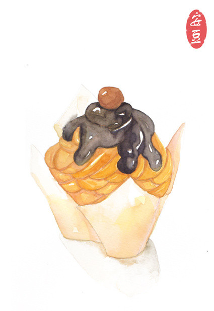 食品手绘图片大全 甜品手绘插画图片(6)