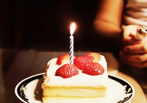 蜡烛蛋糕温馨图片_甜蜜的幸福被烛光映照(7)
