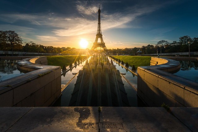 浪漫之都巴黎埃菲尔铁塔风景图片