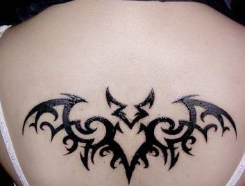 蝙蝠图腾纹身图片素材