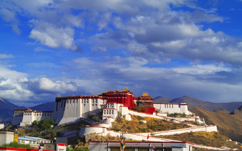西藏蔚蓝天空美景高清图集