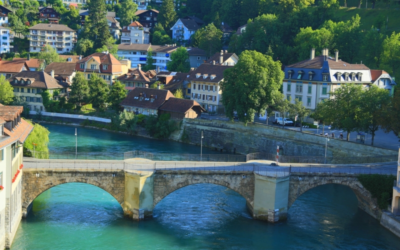 瑞士伯尔尼美丽风景图片