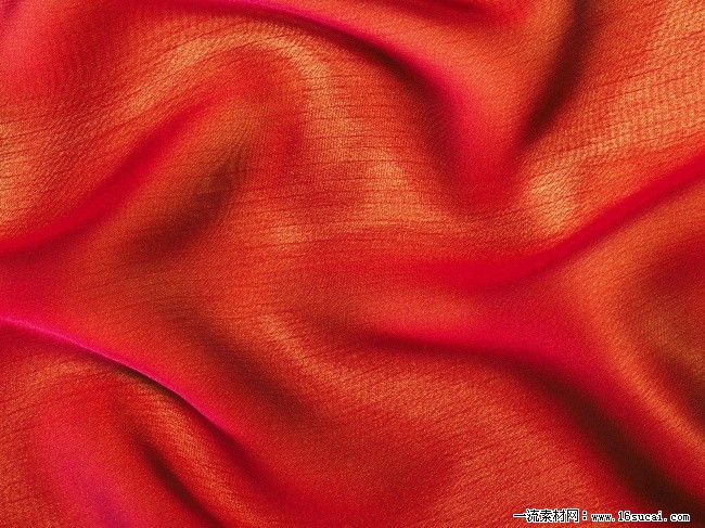 红色褶皱布料背景图片素材