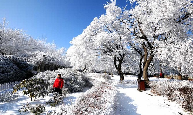 庐山风景图片冬天唯美摄影素材