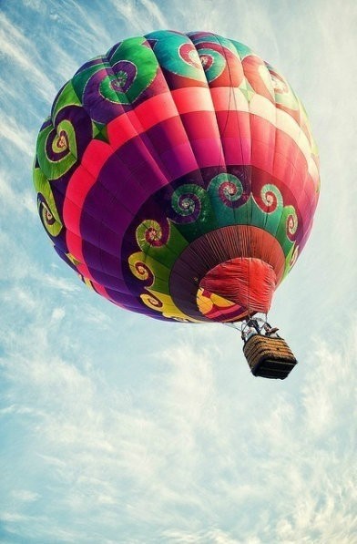 唯美小清新五彩缤纷的气球意境图片素材