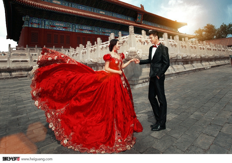 中国红唯美时尚婚纱高清图集
