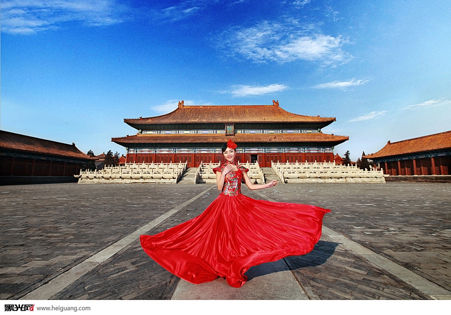 中式最美婚纱摄影图片高清图集