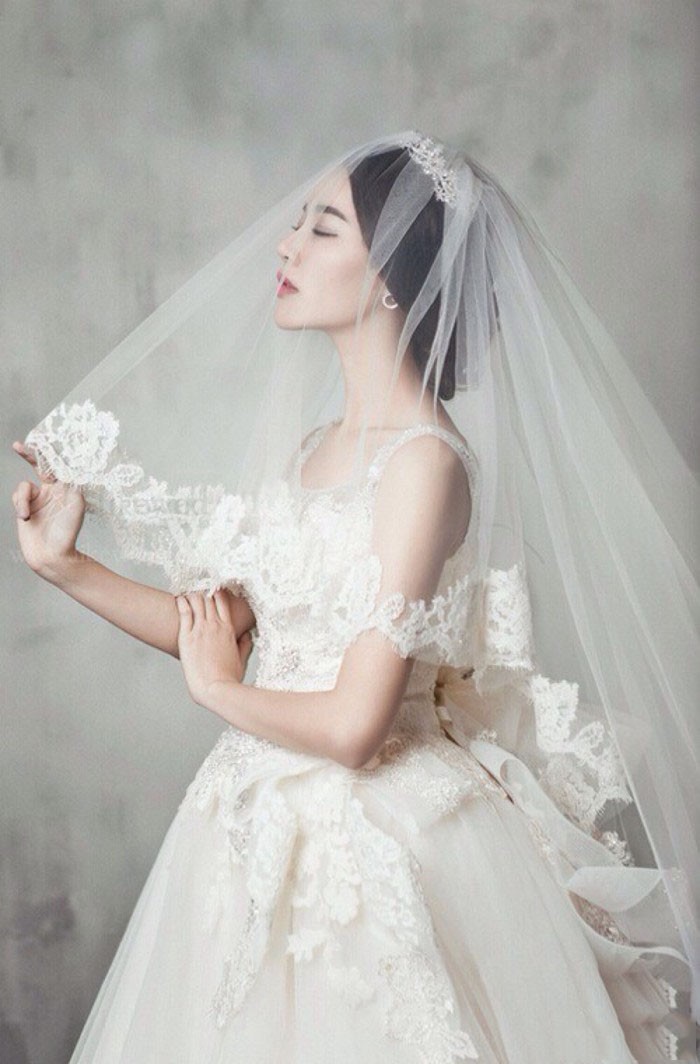 韩式新娘个人婚纱照图片