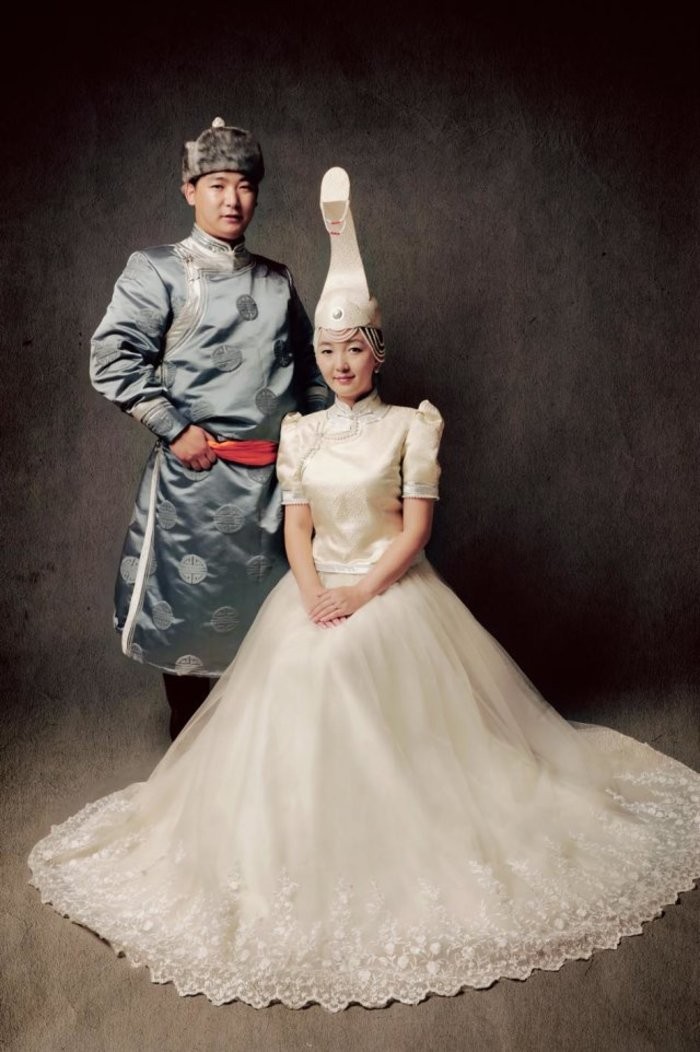 新娘婚纱照图片蒙古族摄影大全