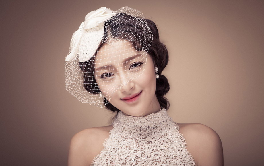 韩版婚纱照女生图片素材