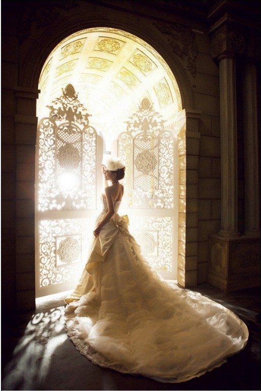 穿上婚纱陪你一起走进婚姻殿堂可惜只是梦！