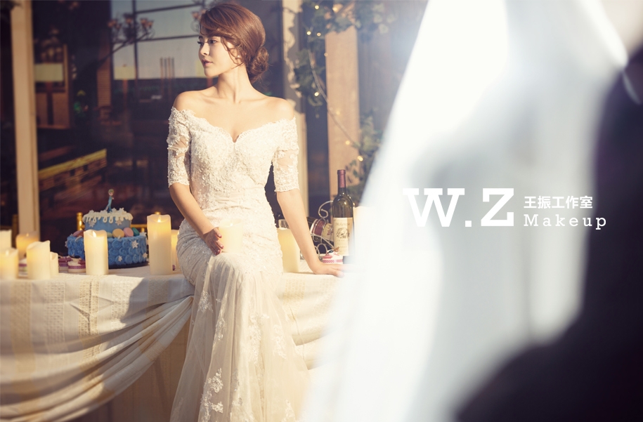 韩式新娘造型 婚纱照