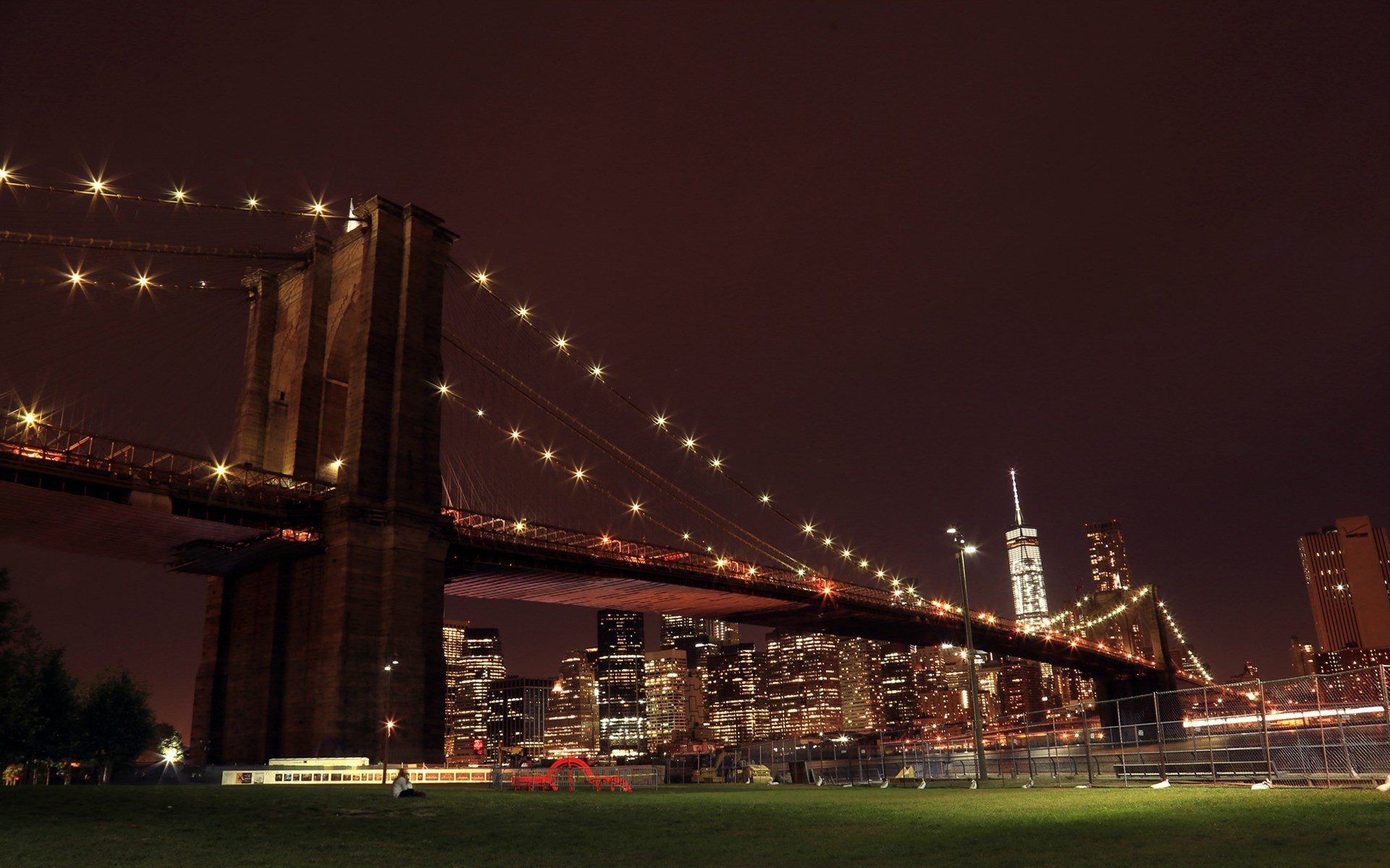俯瞰纽约夜景高清壁纸
