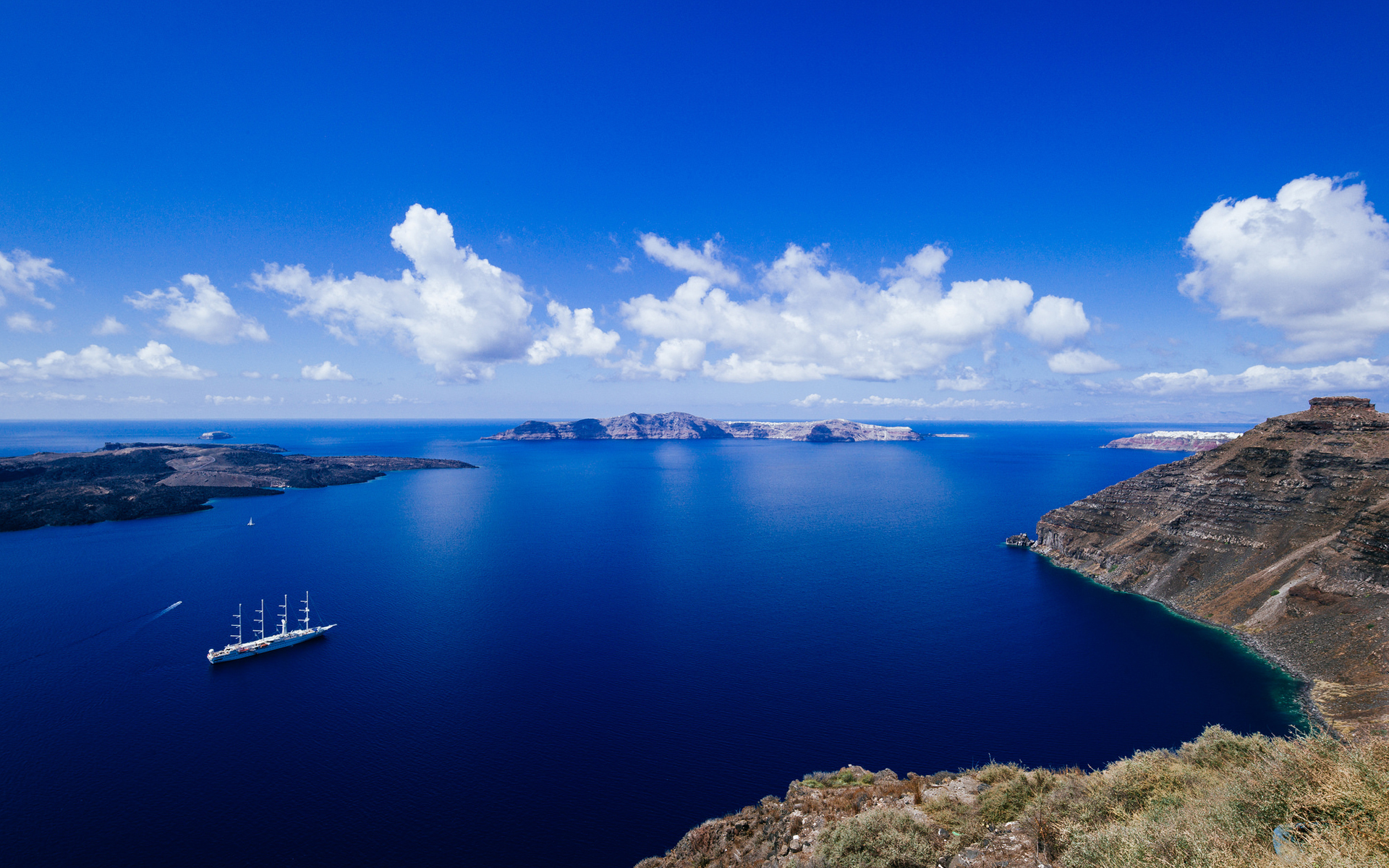 爱琴海自然美景桌面壁纸图片欣赏