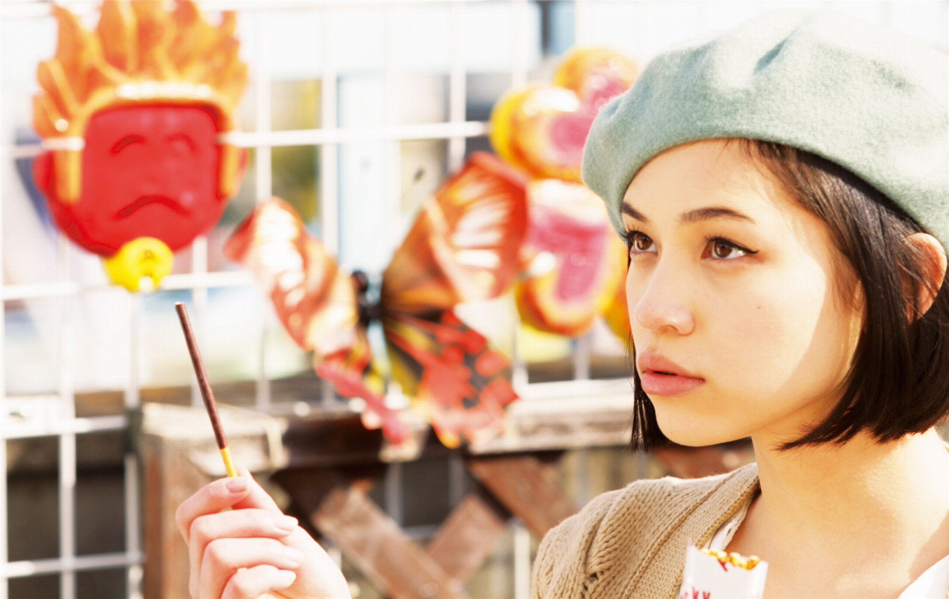 日本时尚名模水原希子高清壁纸