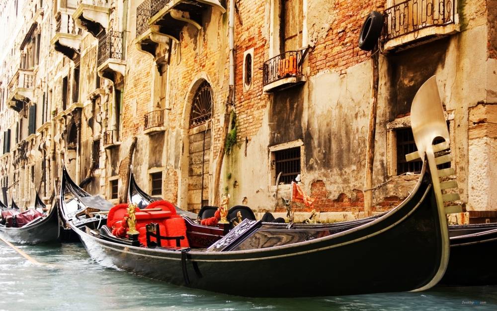 诗情画意威尼斯风情唯美城市风光高清桌面壁纸