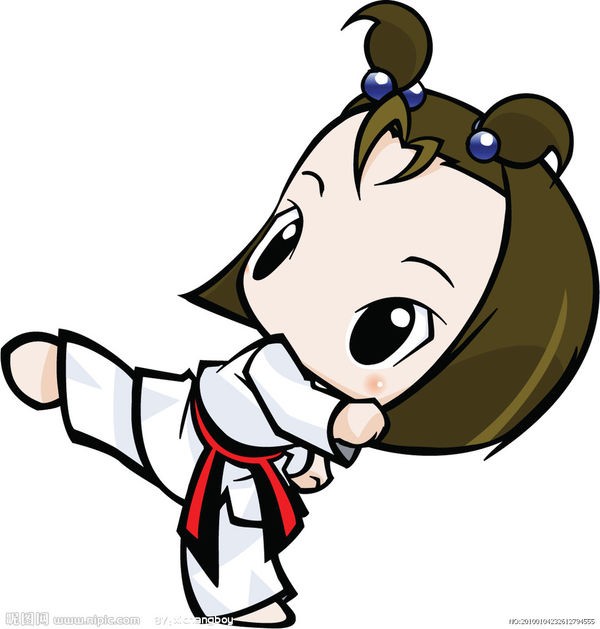 日本跆拳道美女动漫图片
