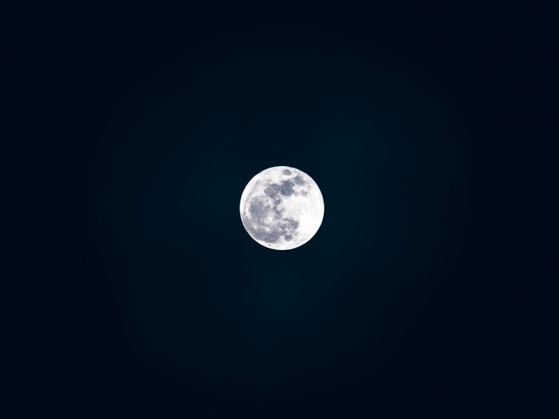 空中的月亮 风景图片(6)