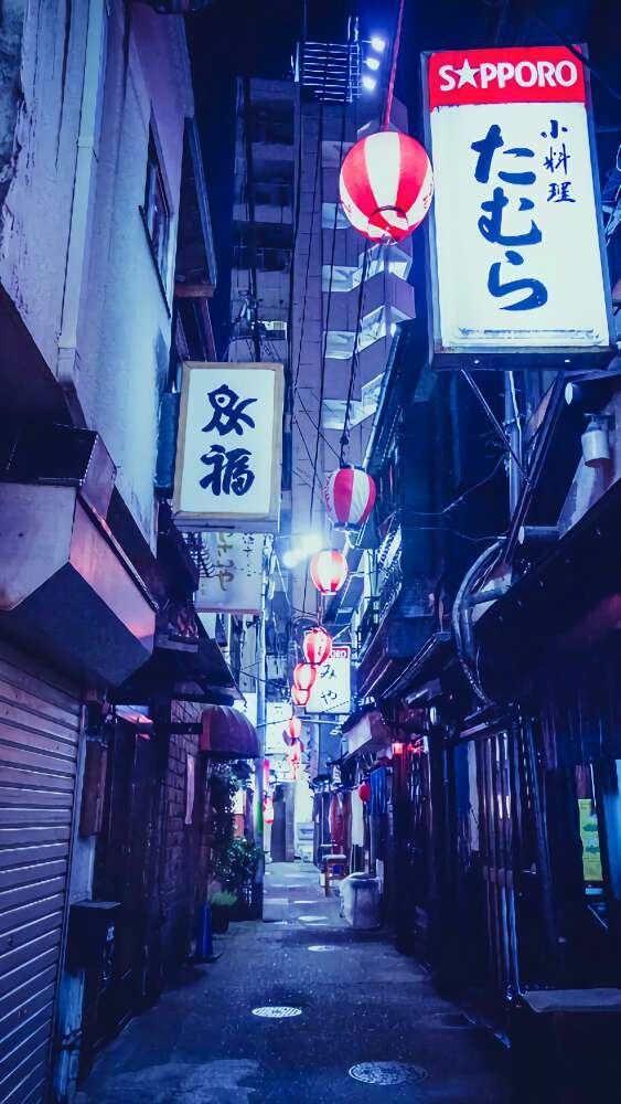 城市街道唯美图片 有意境的日本街道图片