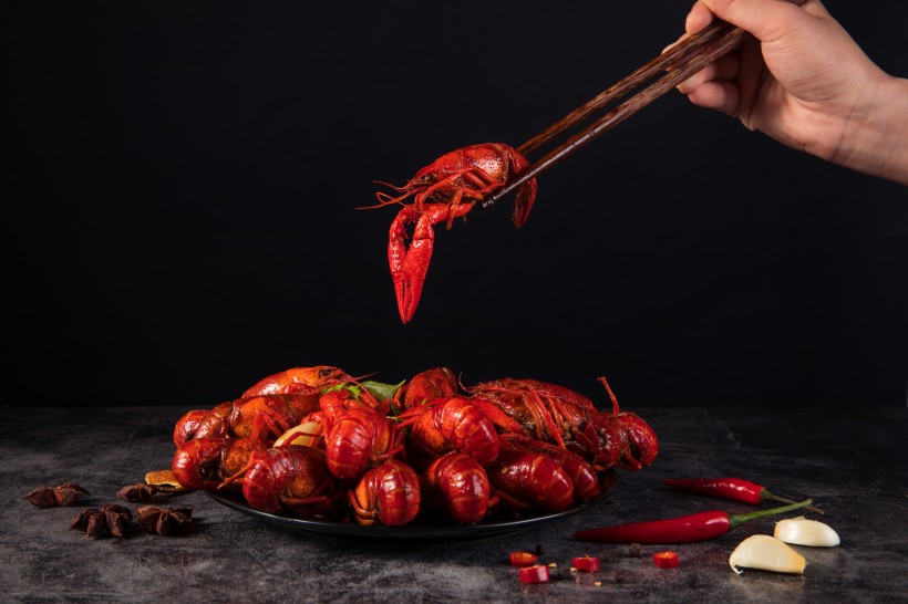 红润的小龙虾图片 美食图片(4)