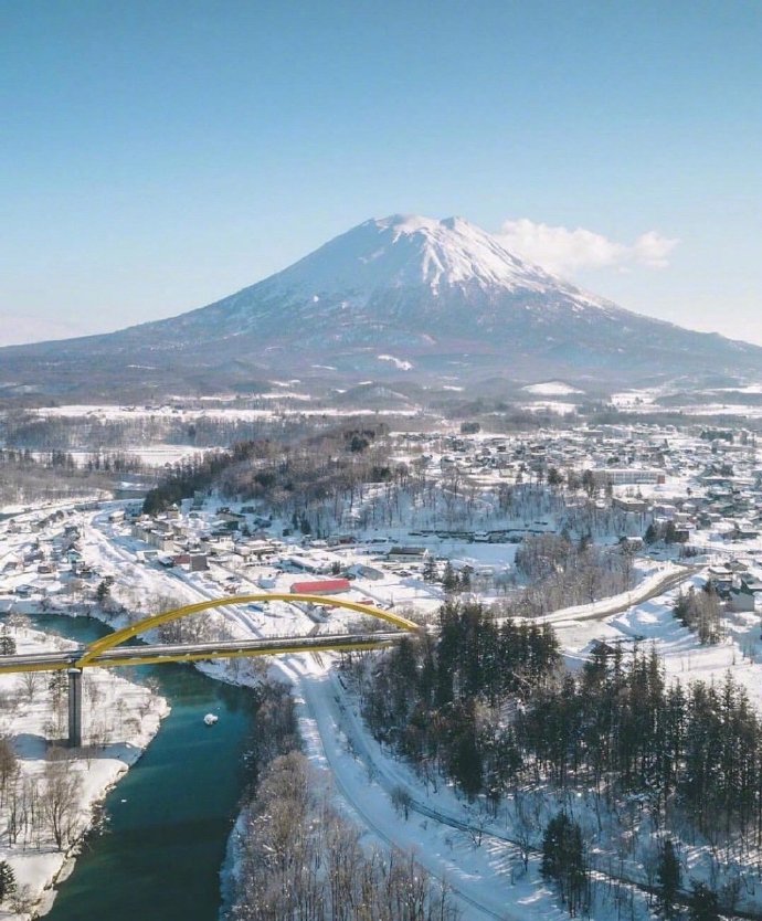 北海道雪景背景图片(7)