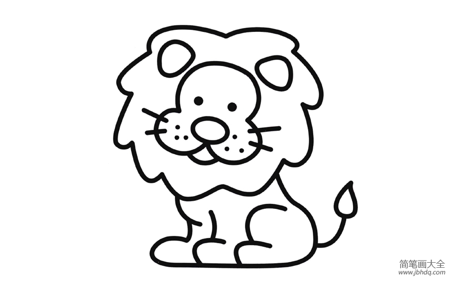 狮子简笔画图片(2)