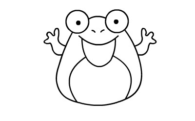青蛙的绘画分解步骤(5)