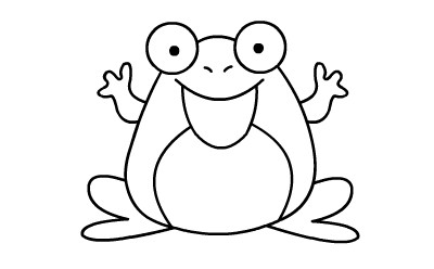 青蛙的绘画分解步骤(6)