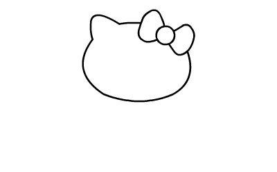 简单漂亮简笔画Kitty猫(2)