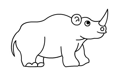 犀牛的绘画动画展示(5)