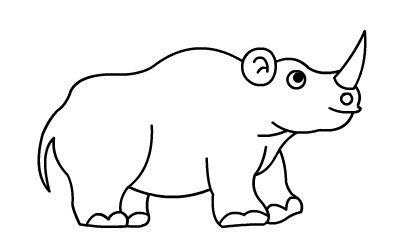 犀牛的绘画动画展示(6)