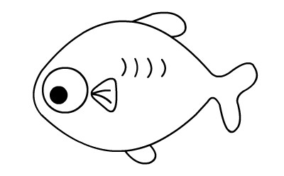 幼儿简笔画图片小鱼(5)