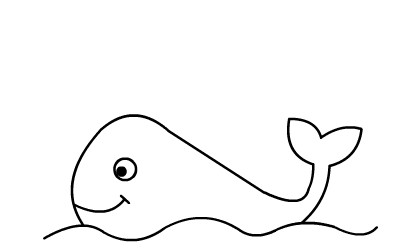 简笔画动画教程之鲸鱼(3)