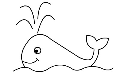 简笔画动画教程之鲸鱼(4)