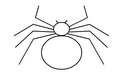 简笔画动画教程之蜘蛛的画法(3)