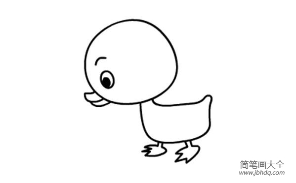 简笔画小鸭子的画法(5)