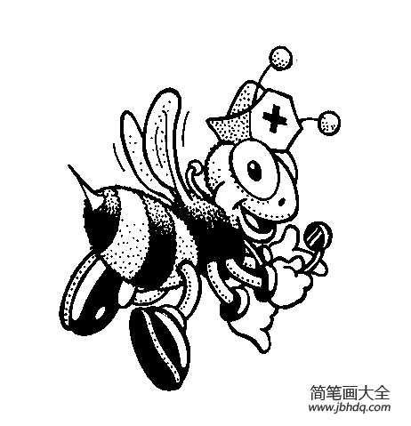 卡通小蜜蜂简笔画图片大全(2)