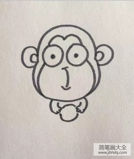 简单的猴子简笔画(7)