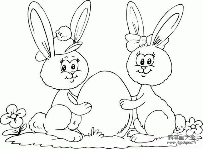 兔子简笔画大全 复活节兔子简笔画